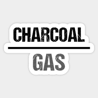 Charcoal Over Gas BBQ Sticker